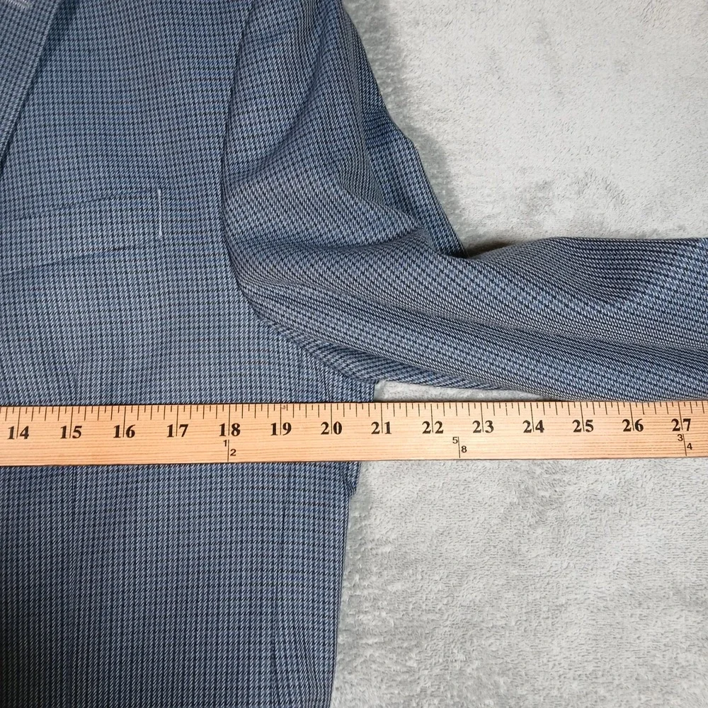 Lauren Ralph Lauren Blazer Mens 40R Blue Check Sport Coat Formal